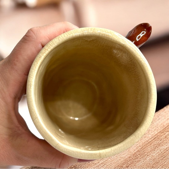 Pop Coffee Cup Mug Vintage Japan MUSTACHE Cup W Handle 16 Oz - Picture 6 of 7